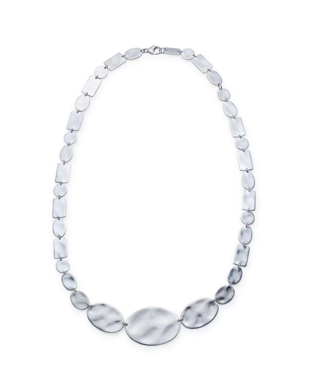 925 Senso™ Oval & Rectangle Necklace, 16-18"